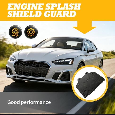 Engine Splash Shield Guard Compatible with A4 A5 S4 S5 RS5 B9 2018-2023 Engine Underfloor Underbody Splash Cover 8W0863822B 8W0863822A in Saudi Arabia