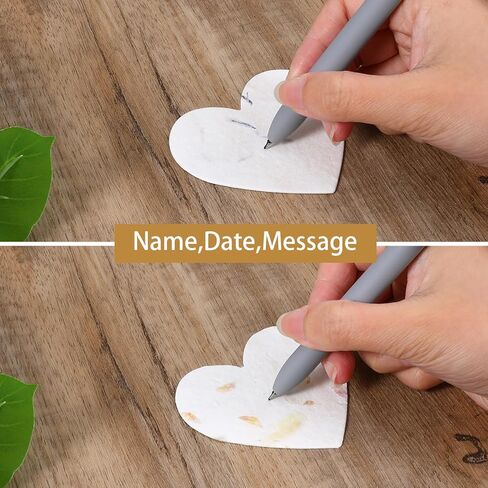 100 Pcs Handmade Seed Paper Plantable Plantable & Writable Wildflower Seed Paper Recycled Flower Petals Tags Wedding Favors for Guests Craft Gifts Cards for Envelope Birthday Party (Heart) in Kuwait