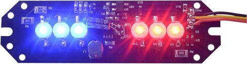 6 مصابيح LED للدراجة النارية، 9 فولت - 80 فولت، ضوء إشارة الانعطاف المستمر، مصابيح فرامل LED بوضعين، مصباح لوحة الدراجة الإلكترونية مع أضواء حمراء وزرقاء، مصباح الطوارئ - زوج واحد (أحمر + أزرق) in Kuwait