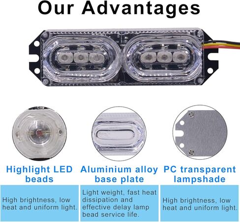 6 مصابيح LED للدراجة النارية، 9 فولت - 80 فولت، ضوء إشارة الانعطاف المستمر، مصابيح فرامل LED بوضعين، مصباح لوحة الدراجة الإلكترونية مع أضواء حمراء وزرقاء، مصباح الطوارئ - زوج واحد (أحمر + أزرق) in Kuwait
