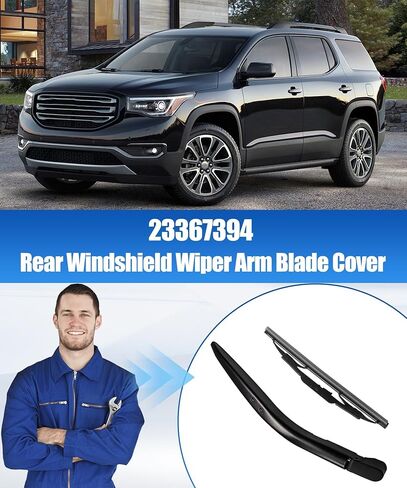 23367394 استبدال مجموعة ذراع الممسحة الخلفية وغطاء الشفرة لسيارة GMC Acadia 2017-2023، سهلة التركيب في دقائق ذراع ممسحة الزجاج الأمامي الخلفي ومجموعة الشفرات in Kuwait