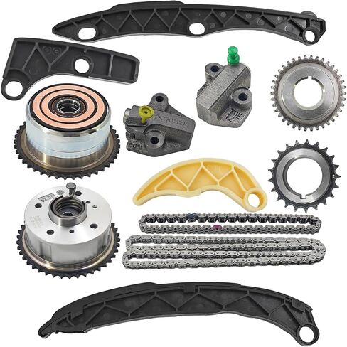 مجموعة سلسلة التوقيت 24350-2GGB0 متوافقة مع Hyundai Sonata لـ Santa Fe Sport لـ Tucson لـ Santa Fe لـ Veloster N لـ Elantra N لـ Kona N Fit لـ Kia Sportage لـ Sorento 2.0L 2.4L 2016-2025 in Kuwait