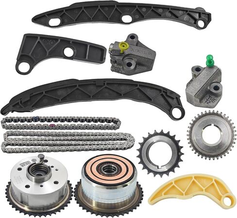 مجموعة سلسلة التوقيت 24350-2GGB0 متوافقة مع Hyundai Sonata لـ Santa Fe Sport لـ Tucson لـ Santa Fe لـ Veloster N لـ Elantra N لـ Kona N Fit لـ Kia Sportage لـ Sorento 2.0L 2.4L 2016-2025 in Kuwait