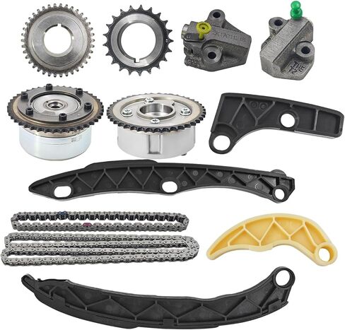 مجموعة سلسلة التوقيت 24350-2GGB0 متوافقة مع Hyundai Sonata لـ Santa Fe Sport لـ Tucson لـ Santa Fe لـ Veloster N لـ Elantra N لـ Kona N Fit لـ Kia Sportage لـ Sorento 2.0L 2.4L 2016-2025 in Kuwait