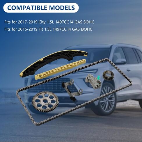 14520-5R0 14530-5R0 طقم سلسلة توقيت المحرك يناسب 2017-2019 City 1.5L، يناسب 2015-2019 Fit 1.5L، استبدل OE 14520-5R0 14530-5R0 in Kuwait