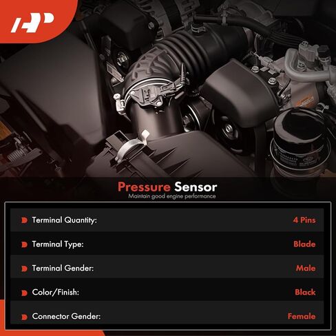 A-Premium Intake Manifold Temperature Sensor [4 Pins] Compatible with Chevrolet Equinox, Malibu, Traverse, Camaro, Camaro, Corvette & GMC Terrain & Cadillac CTS, CTS, ATS, CT6 & Buick Verano, Regal in Kuwait
