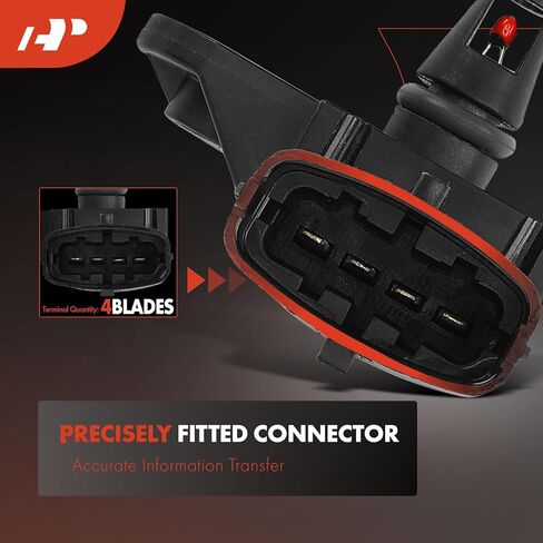 A-Premium Intake Manifold Temperature Sensor [4 Pins] Compatible with Chevrolet Equinox, Malibu, Traverse, Camaro, Camaro, Corvette & GMC Terrain & Cadillac CTS, CTS, ATS, CT6 & Buick Verano, Regal in Kuwait