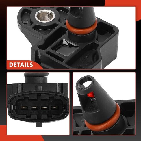 A-Premium Intake Manifold Temperature Sensor [4 Pins] Compatible with Chevrolet Equinox, Malibu, Traverse, Camaro, Camaro, Corvette & GMC Terrain & Cadillac CTS, CTS, ATS, CT6 & Buick Verano, Regal in Kuwait