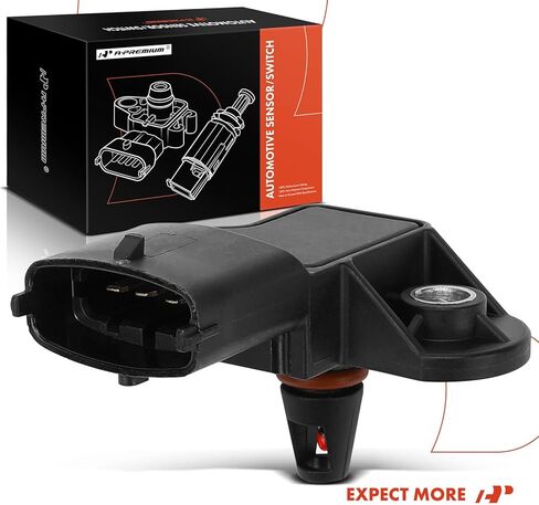 A-Premium Intake Manifold Temperature Sensor [4 Pins] Compatible with Chevrolet Equinox, Malibu, Traverse, Camaro, Camaro, Corvette & GMC Terrain & Cadillac CTS, CTS, ATS, CT6 & Buick Verano, Regal in Kuwait