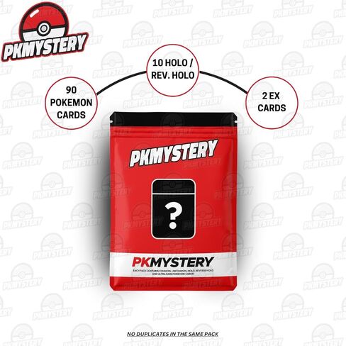 100 Unique Authentic English Pokemon Cards Collection Gift Pack with 10 Holographic and Rare Cards in Kuwait