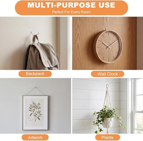 30Pcs Picture Hangers Super Hook, Heavy Duty Drywall Hooks for Hanging Photos Frames Art Clock Mirror Planters, Stainless Steel Picture Hanging Hook Holds Up to 150 lbs in Saudi Arabia