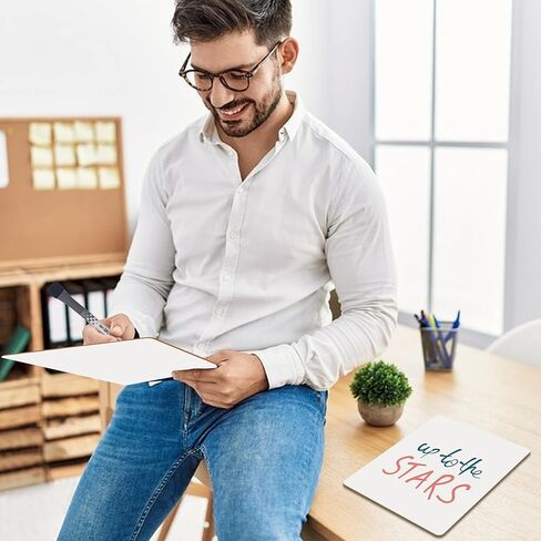 JUSTPAT 32 Pack Dry Erase Boards, 9"x12" Double Sided Small Whiteboards with Lines for Kids, Education Teacher Classroom Bulk, Mini Portable Drawing Writing White Boards Lined Lapboards for Students in Saudi Arabia