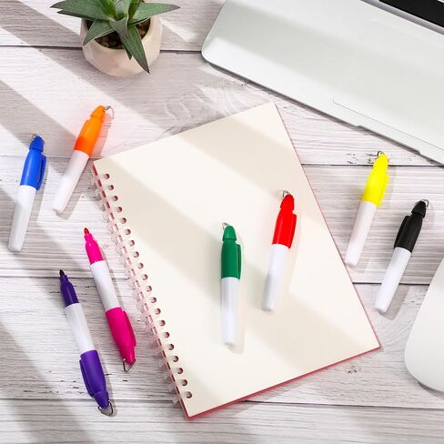 Outus 48 Pcs Mini Permanent Markers with Clips Golf Ball Marker Pen Ink Pens for Office School Supplies Outdoor Activities in Saudi Arabia
