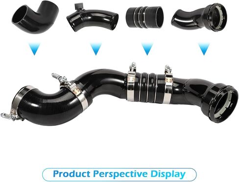 667-300 مجموعة أنابيب المبرد الجانب البارد لـ F250 F350 F450 F550 Super Duty 6.7L V8 ديزل 2011 2012 2013 2014 2015 2016 مجموعة أنابيب المبرد الداخلي in Kuwait