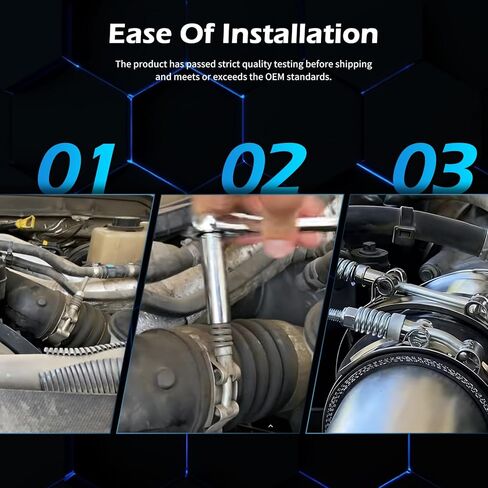 667-300 مجموعة أنابيب المبرد الجانب البارد لـ F250 F350 F450 F550 Super Duty 6.7L V8 ديزل 2011 2012 2013 2014 2015 2016 مجموعة أنابيب المبرد الداخلي in Kuwait