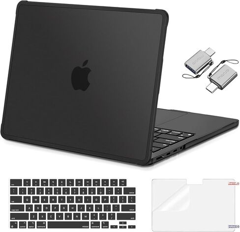 MOSISO Compatible with MacBook Pro 14 inch Case 2026-2021 M5 M4 M3 M2 M1 A3427 A3426 A3434 A3112 A3185 A3401 A2918 A2992 A2779 A2442, 4 in 1 Kit Crack-Resistant Reinforced Corners Shell, Pink in Kuwait