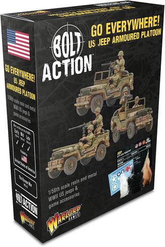 Warlord Games Bolt Action: USA: Go Everywhere! US Jeep Armoured Platoon in Kuwait