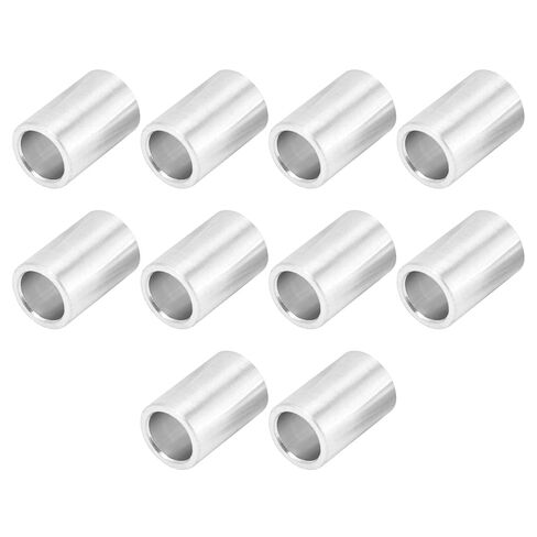 Oumefar Aluminum Alloy Round Gasket High Strength Structure Support Fittings for Shaft Installation 10pcs Set 8mm Outer Diameter for Column (12mm Long) in Kuwait