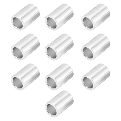 Oumefar Aluminum Alloy Round Gasket High Strength Structure Support Fittings for Shaft Installation 10pcs Set 8mm Outer Diameter for Column (12mm Long) in Kuwait