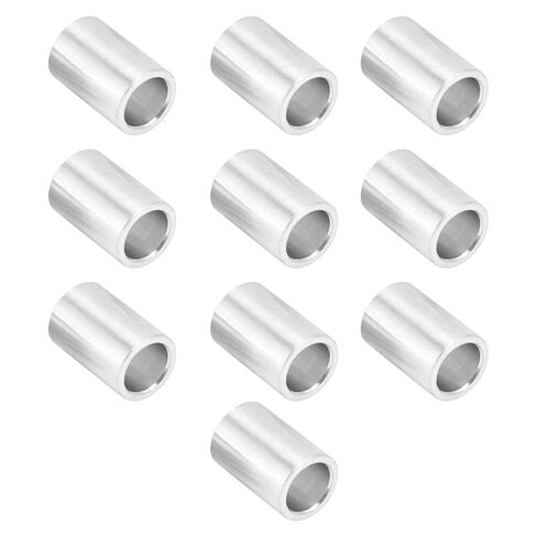 Oumefar Aluminum Alloy Round Gasket High Strength Structure Support Fittings for Shaft Installation 10pcs Set 8mm Outer Diameter for Column (12mm Long) in Kuwait