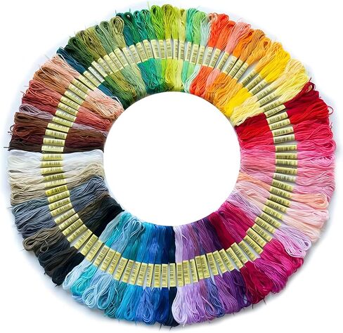 200+Color Friendship Bracelet String Skeins Embroidery Floss Cross Stitch Embroidery Thread Cotton Floss Bracelet Yarn, Craft Floss in Saudi Arabia