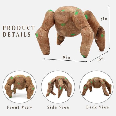 Five-Legged Rock Spider Alien Plush Toy, Soft Rock Spider Stuffed Animal Pillow, Cuddly Sci-Fi Creature Plushie for Fans Kids Adults (Large) in Saudi Arabia