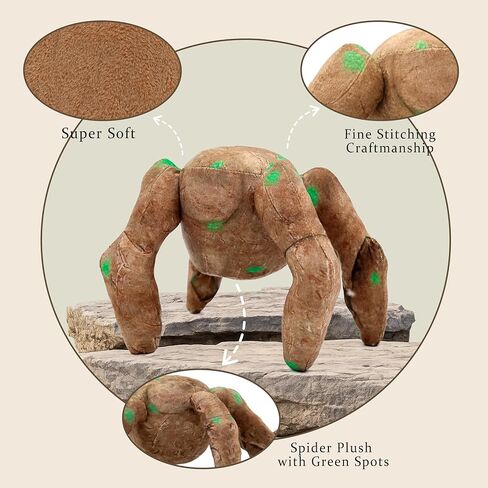 Five-Legged Rock Spider Alien Plush Toy, Soft Rock Spider Stuffed Animal Pillow, Cuddly Sci-Fi Creature Plushie for Fans Kids Adults (Large) in Saudi Arabia