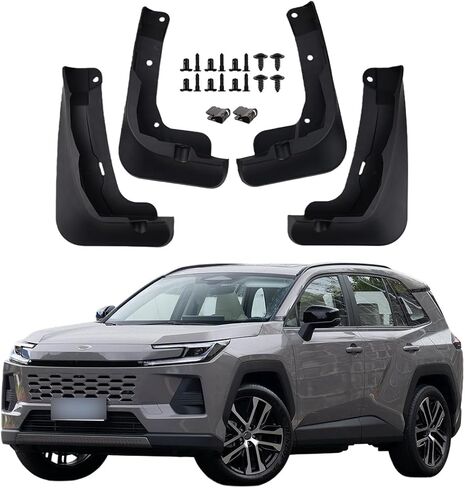 Mud Flaps for 2026 Toyota RAV4 Mudflaps Mud Splash Guards, No-Drill Installation, Protects Against Rocks and Debris, Compatible with RAV4 MudGuards Exterior Accessories (Not Fit for Woodland Trim) in Saudi Arabia