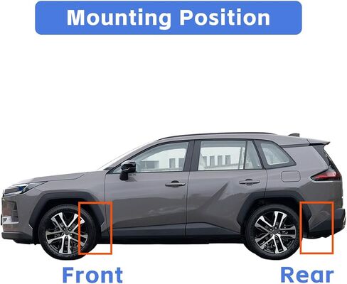 Mud Flaps for 2026 Toyota RAV4 Mudflaps Mud Splash Guards, No-Drill Installation, Protects Against Rocks and Debris, Compatible with RAV4 MudGuards Exterior Accessories (Not Fit for Woodland Trim) in Saudi Arabia