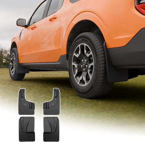 Mud Flaps 4PCS Compatible with 2022-2025 2026 Ford Maverick (Not for Lobo) Mud Guards Front & Rear No Drilling Splash Guards All Weather Protection Accessories (Extra Large Version) in Saudi Arabia