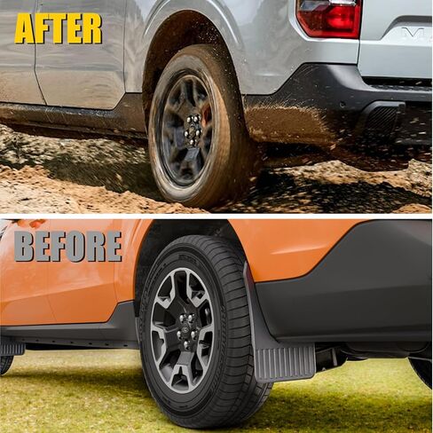Mud Flaps 4PCS Compatible with 2022-2025 2026 Ford Maverick (Not for Lobo) Mud Guards Front & Rear No Drilling Splash Guards All Weather Protection Accessories (Extra Large Version) in Saudi Arabia