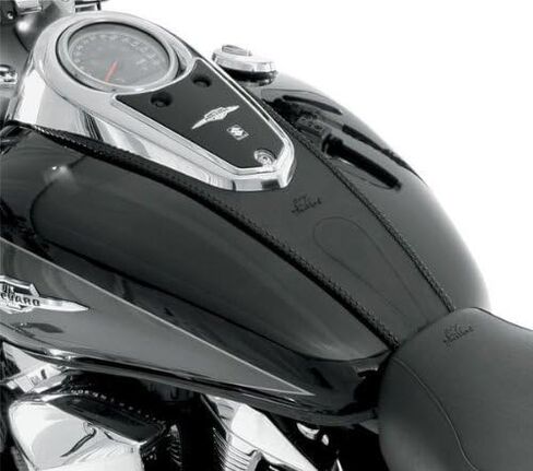 Mustang Plain Black Tank Bib for 2003-2009 Honda VTX1300C - One Size in Kuwait