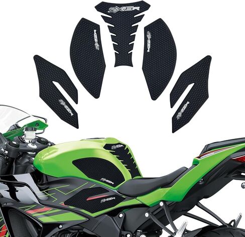Tank pad for Kawasaki Ninja ZX6R ZX-6R ZX636 2013-2025 accessories Tank grips,with anti-slip texture Increase friction traction pad Fuel tank protector（White font） in Saudi Arabia