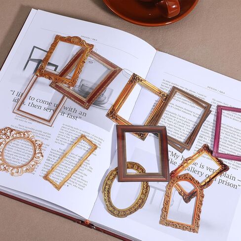 120 Pcs Frame Stickers for Scrapbooking, Scrapbook Frames Mini Vintage Picture Frame Stickers, Decorative Paper Frames for DIY Crafts, Scrapbook Photo Diary Embellishment in Saudi Arabia