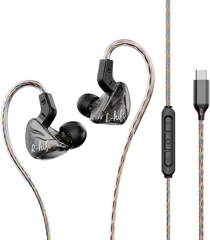 HiFi in Ear Cool Earbuds - Professional Soundproofing Earplugs - Clear Sound, Low Bass, (USB-C) in Saudi Arabia