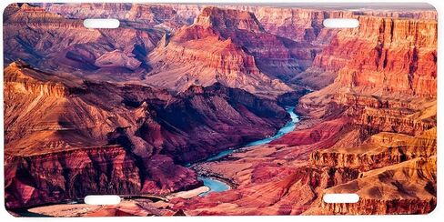 CafePress Grand Canyon Landscape Phot Aluminum License Plate, Front License Plate, Vanity Tag in Kuwait