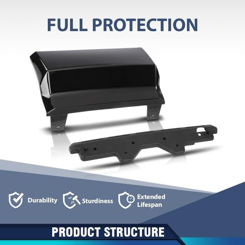 PIT66 Rear Bumper Trailer Hitch Cover Compatible with Chevy Suburban Tahoe 2015 2016 2017 2018 2019 2020 84025053, 23139222, 23139230 Black in Kuwait
