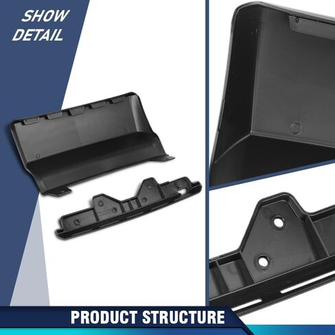 PIT66 Rear Bumper Trailer Hitch Cover Compatible with Chevy Suburban Tahoe 2015 2016 2017 2018 2019 2020 84025053, 23139222, 23139230 Black in Kuwait