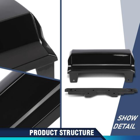 PIT66 Rear Bumper Trailer Hitch Cover Compatible with Chevy Suburban Tahoe 2015 2016 2017 2018 2019 2020 84025053, 23139222, 23139230 Black in Kuwait
