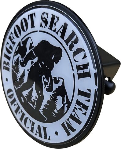 Bigfoot Search Team Official Black Steel Trailer Hitch Cover with UV Epoxy Domed Decal, 10 Gauge Metal Construction in Kuwait