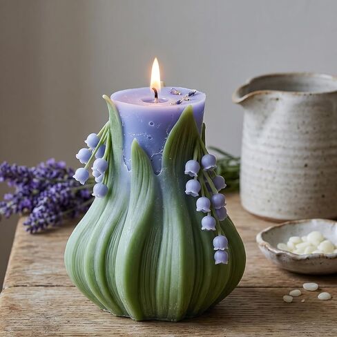 3D Lily Flower Candle Mold Lily Silicone Mold for Candle Making Resin Casting DIY Aromatherapy Candles Handmade Wax Home Decor Crafts in Kuwait