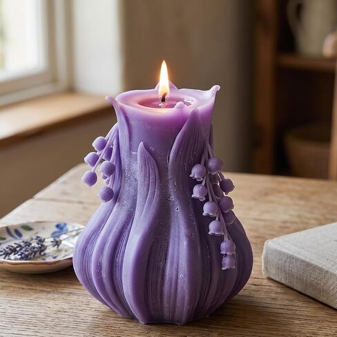 3D Lily Flower Candle Mold Lily Silicone Mold for Candle Making Resin Casting DIY Aromatherapy Candles Handmade Wax Home Decor Crafts in Kuwait