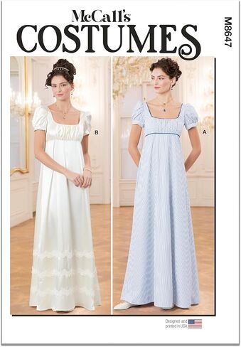 McCall's M8647 Sewing Pattern for Misses' Regency Gowns in Saudi Arabia