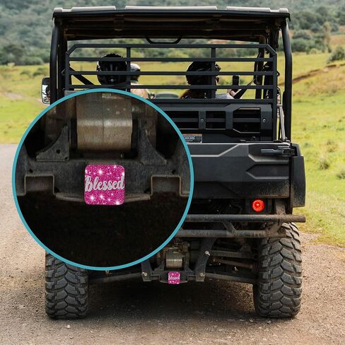 Hitch Cover Fits for 2 Inch Hitch Pink Blessed Trailer Hitch Cover Tube Plug Insert Car Exterior Accessories Receiver Tube Hitch Plug in Saudi Arabia
