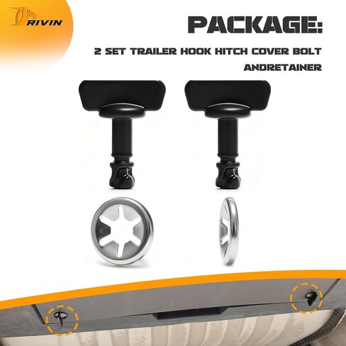 11612235 Zinc Alloy Bolts Replacement for 2015–2024 Yukon Denali Tahoe Traverse Hitch Cover 2PCS,11612237 in Kuwait