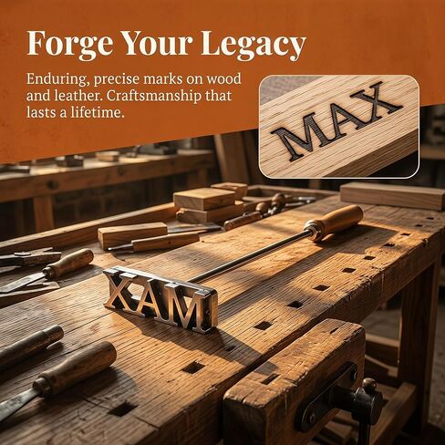 Personalized Wedding Branding Iron, Custom Initials and Date Wood Stamp for Unity Ceremony, Heat Press Tool for Couples & Anniversary Gifts in Saudi Arabia