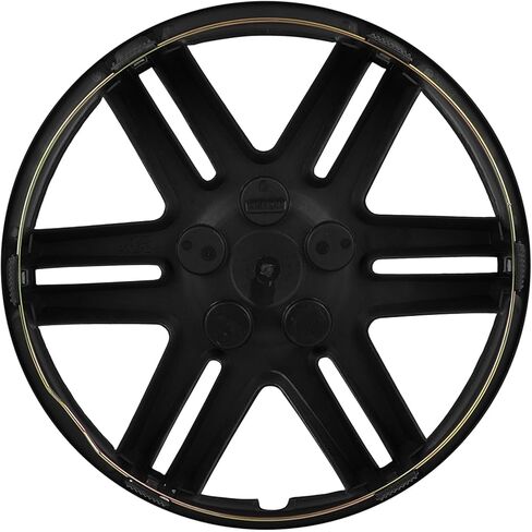 SCITOO Hubcap غطاء خارجي لاستبدال إطارات السيارات OEM، أغطية عجلات فولاذية OEM، غطاء عجلة حافة 14 بوصة مجموعة من 4 أغطية محور سوداء PP عالمية سهلة التركيب in Kuwait