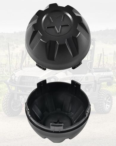 أغطية محور عجلة الغبار السوداء من SAUTVS لملحقات Kawasaki Mule PRO-MX EPS LE SE 2019-2025، أغطية غطاء محور مركزي من مادة PP المتينة (4 قطع، استبدال #11065-Y042) in Kuwait