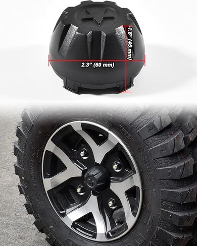 أغطية محور عجلة الغبار السوداء من SAUTVS لملحقات Kawasaki Mule PRO-MX EPS LE SE 2019-2025، أغطية غطاء محور مركزي من مادة PP المتينة (4 قطع، استبدال #11065-Y042) in Kuwait