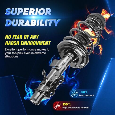 Front Strut Shock Assembly w/Coil Spring for Chevy Camaro 3.6L V6 2010-2013, Replace 172336 172337, Left & Right, 2PCS in Kuwait
